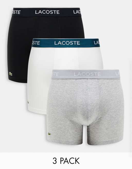 Pack de 3 calzoncillos de varios colores de Lacoste