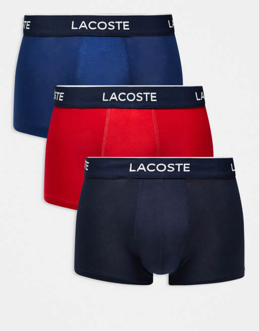 Pack de 3 calzoncillos de varios colores de Lacoste