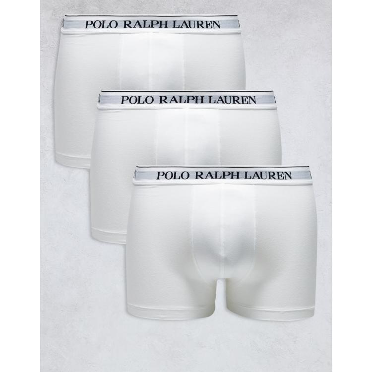 Pack de 3 calzoncillos en blanco de Polo Ralph Lauren ASOS