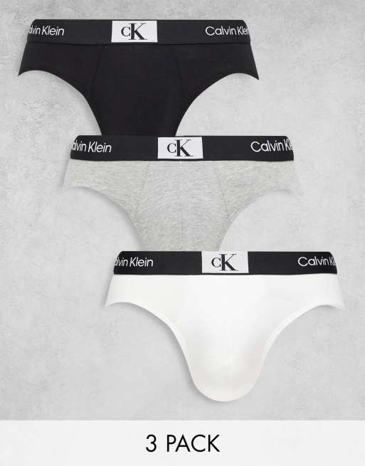 Pack de 3 calzoncillos multicolores de algodón CK96 de Calvin Klein