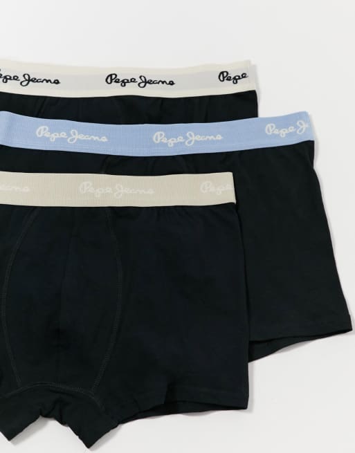 Pack de 3 calzoncillos negros Larzon de Pepe Jeans