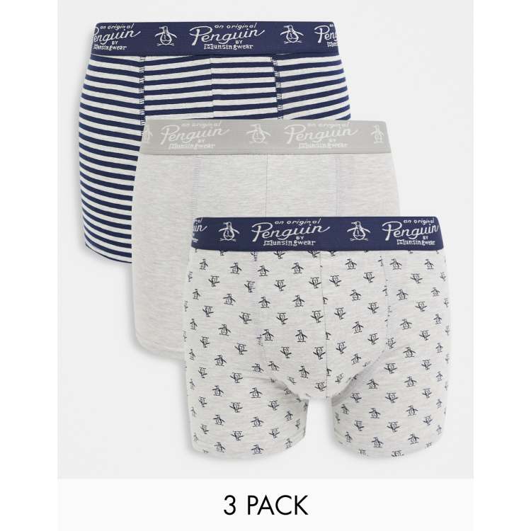 Pack de 3 calzoncillos tipo b xer en gris y azul marino de