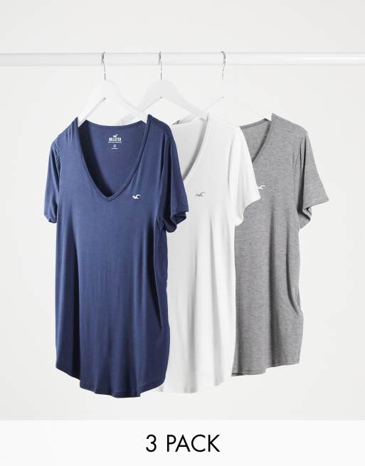Camisetas basicas hollister store