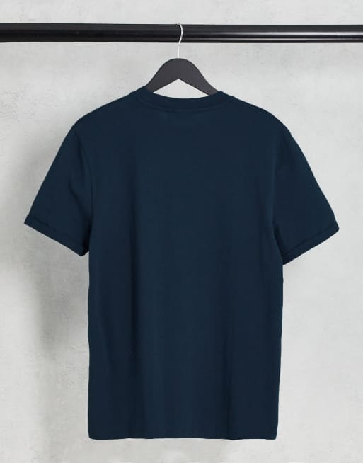 Pack de 3 camisetas de colo burdeos, caqui y azul marino con manga vuelta de ASOS DESIGN, 3 de 4