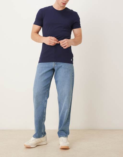 Pack de 3 camisetas de color azul marino de Polo Ralph Lauren, 3 de 5