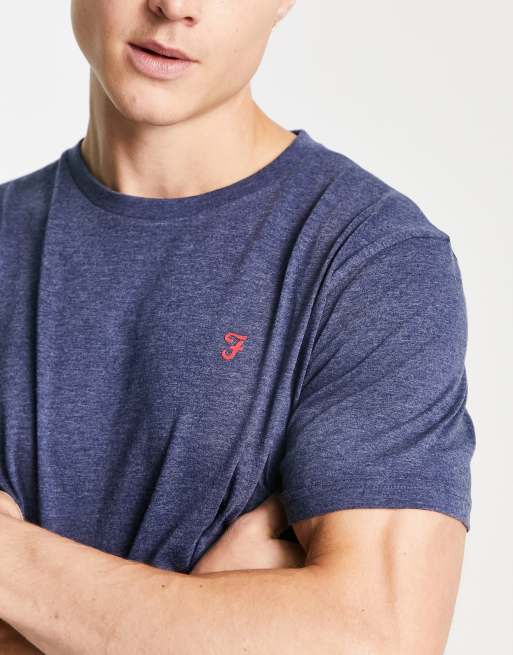 Pack de 3 camisetas de color azul marino, gris y azul de Farah, 3 de 4