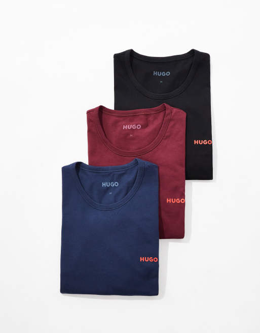 Pack de 3 camisetas de varios colores de HUGO Bodywear