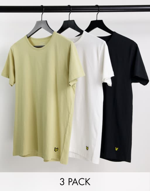 Pack de 3 camisetas de varios colores de Lyle & Scott Bodywear