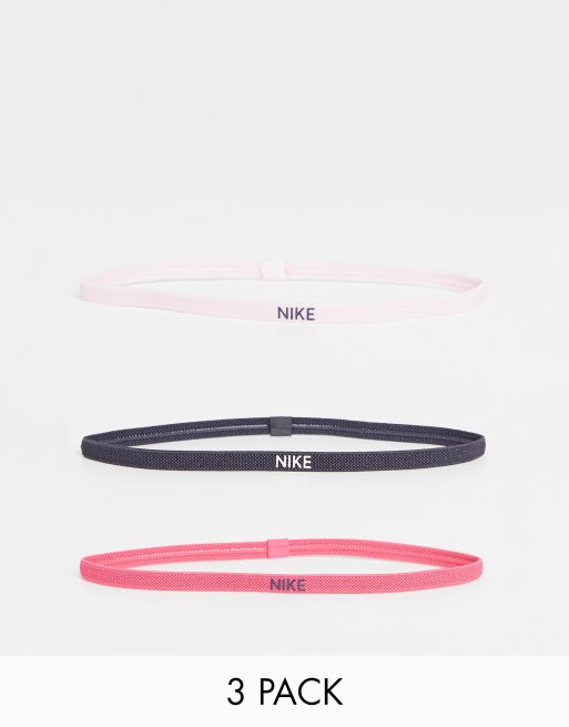 Cinta Pelo Nike Elastic Hairbands Pack 3 Negro Blanco Rojo