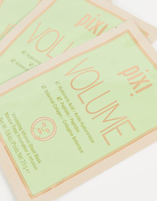 Pack de 3 mascarillas faciales en lámina Volume Collagen Boosting de Pixi, 2 de 4