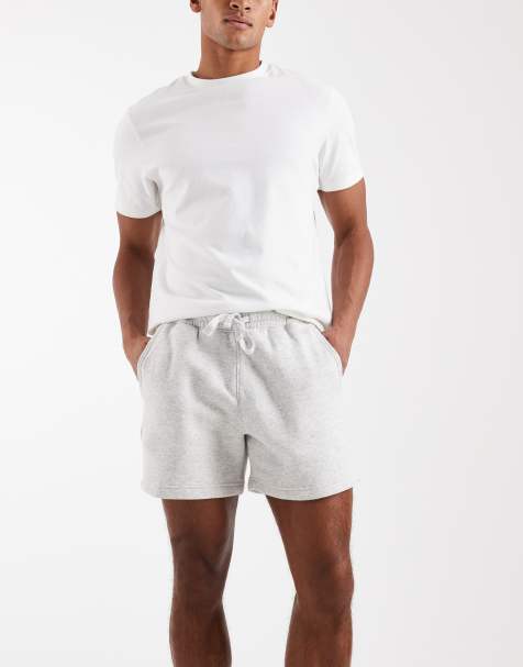 Pack de 3 pantalones cortos de 5" de color gris, beis y negro de punto liso de Hollister - view 1