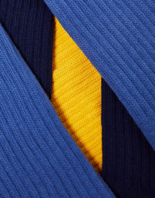 Pack de 3 pares de calcetines amarillos y azul marino de algodón de Polo  Ralph Lauren