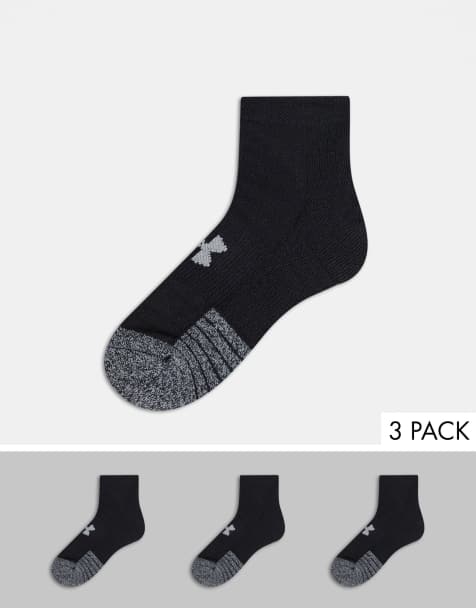 Pack de 3 pares de calcetines bajos negros Heatgear de Under Armour Training - view 1