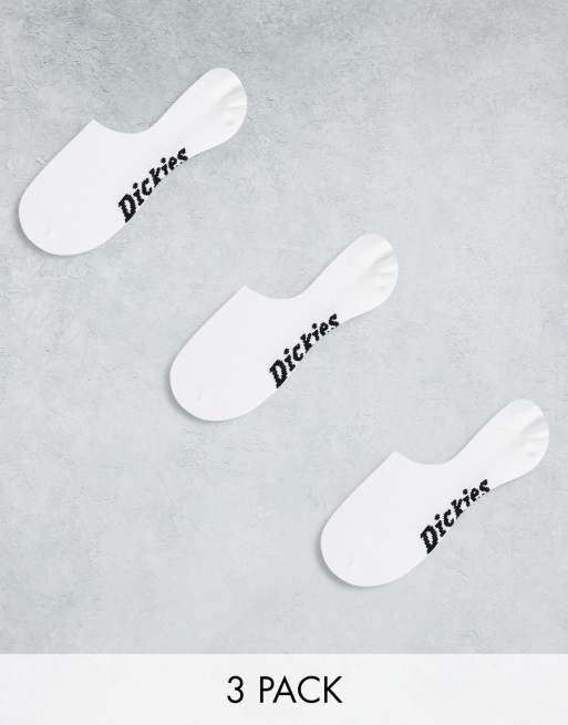 Pack de 3 pares de calcetines blancos invisibles de Dickies