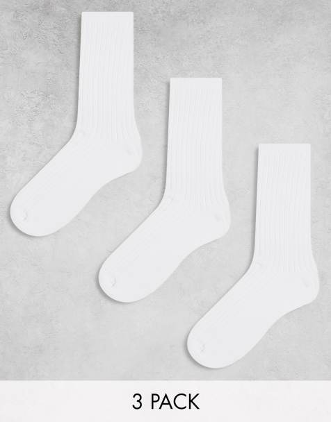 Pack de 3 pares de calcetines blancos Noah de Weekday - view 1