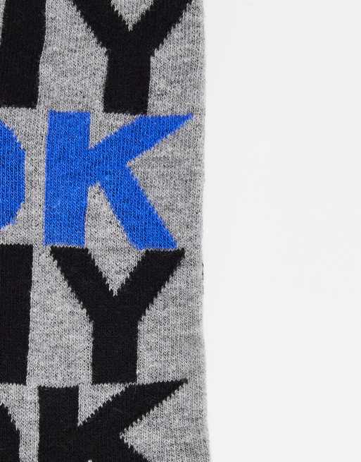 Pack de 3 pares de calcetines de color negro, rojo y azul estampados Dover de DKNY, 3 de 4