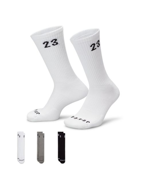 Pack de 3 pares de calcetines de varios colores básicos de Jordan