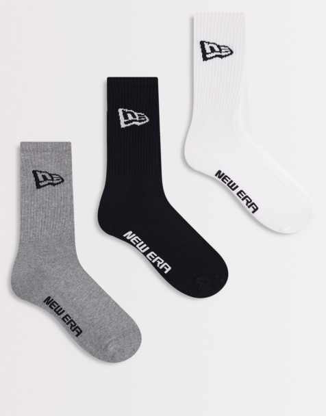 Pack de 3 pares de calcetines de varios colores con logo de bandera de New Era - view 1