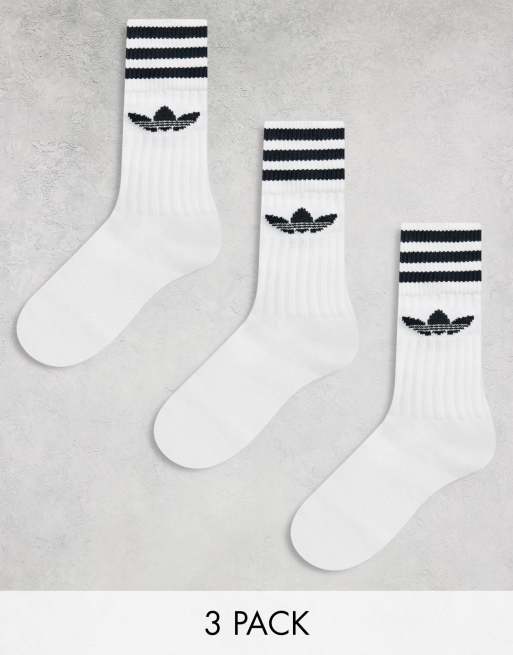 Pack de pares de calcetines deportivos blancos con trébol