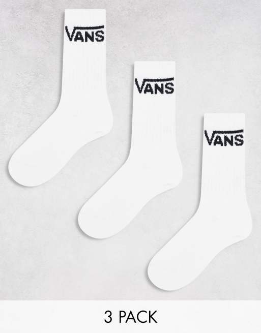 Pack de 3 pares de calcetines deportivos blancos de vans Anaheim Classic