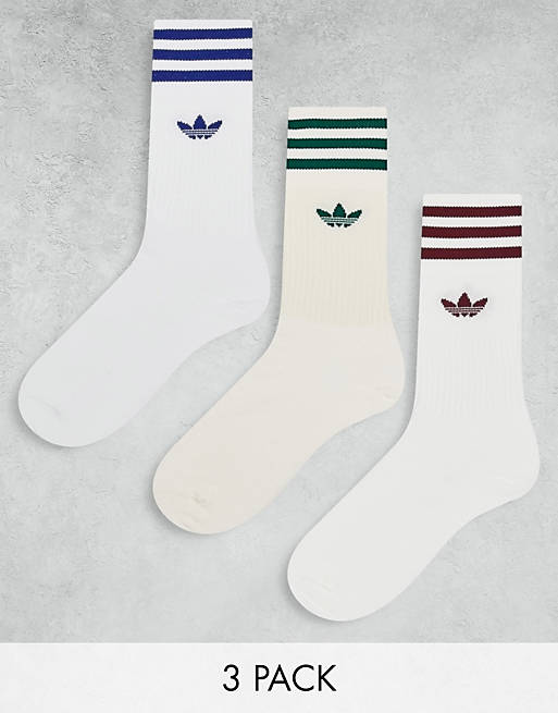 Pack de 3 pares de calcetines de colores neutros de adidas Originals ASOS