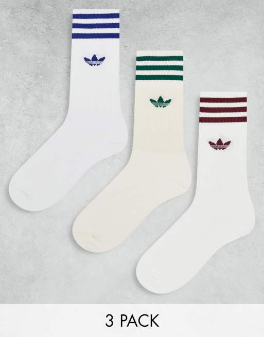 Pack de 3 pares de calcetines deportivos de colores neutros de adidas Originals