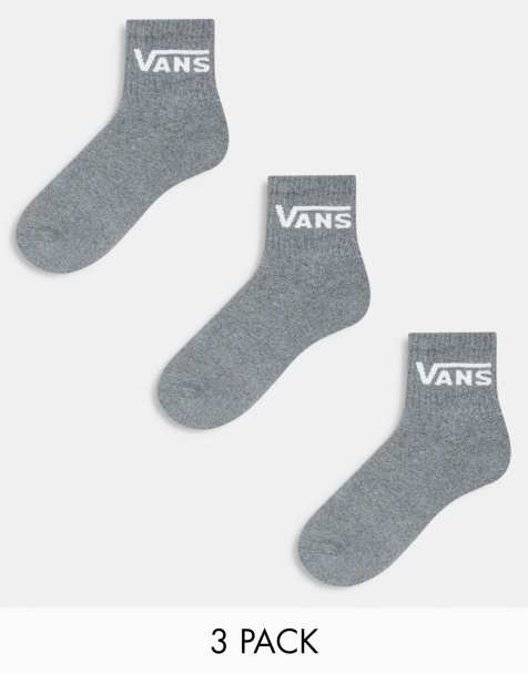 Pack de 3 pares de calcetines deportivos de media caña grises clásicos de Vans - view 1