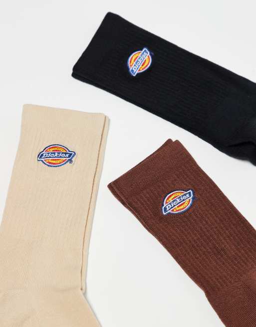 Pack de 3 pares de calcetines deportivos de tonos marrones Valley Grove de Dickies, 3 de 3