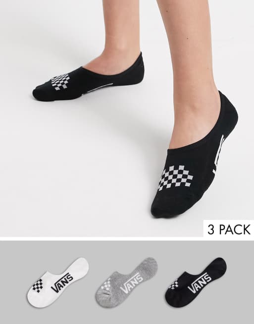 Pack de 3 pares de calcetines en varios colores con diseños variados de Vans Classic