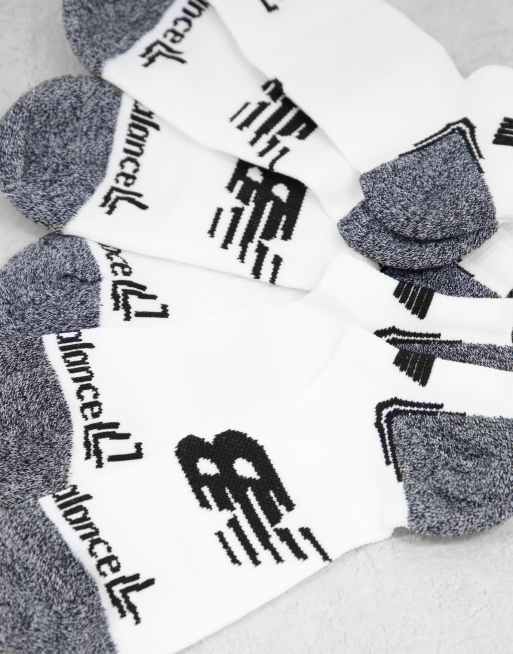 Pack de 3 pares de calcetines invisibles blancos de New Balance Running , 3 de 4