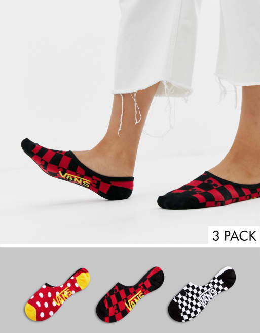 Pack de 3 pares de calcetines invisibles de Vans X Disney