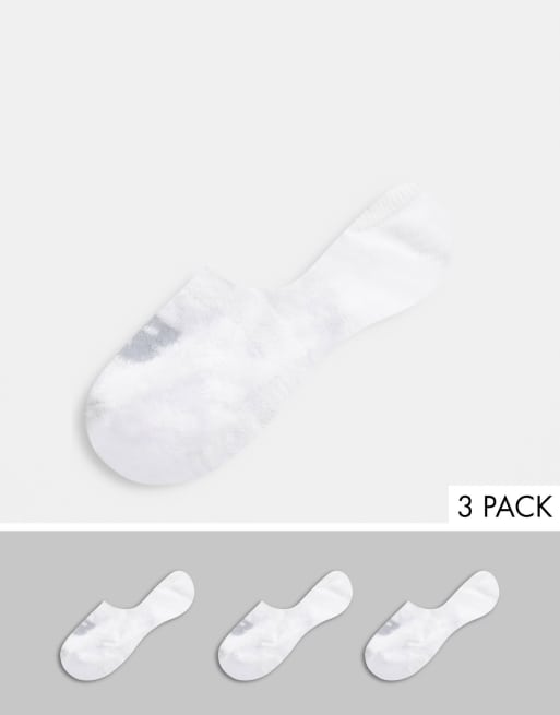 Pack de 3 pares de calcetines invisibles en blanco de New Balance