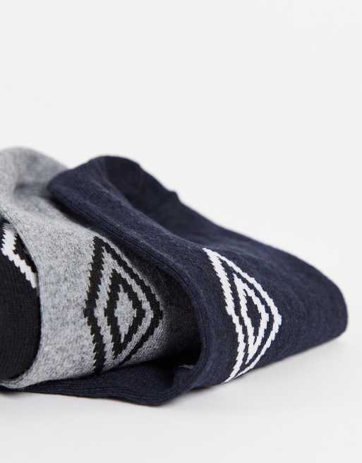 Pack de 3 pares de calcetines multicolores de Umbro