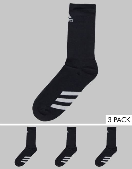 Pack de 3 pares de calcetines negros de adidas Golf
