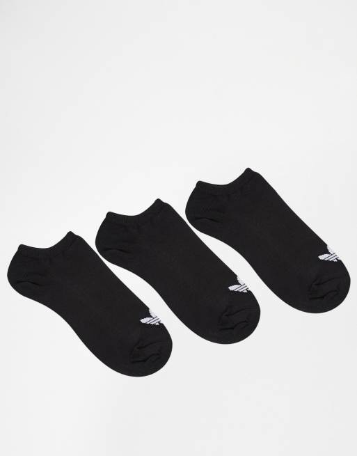 Pack de 3 pares de calcetines tobilleros con trifolio de adidas Originals