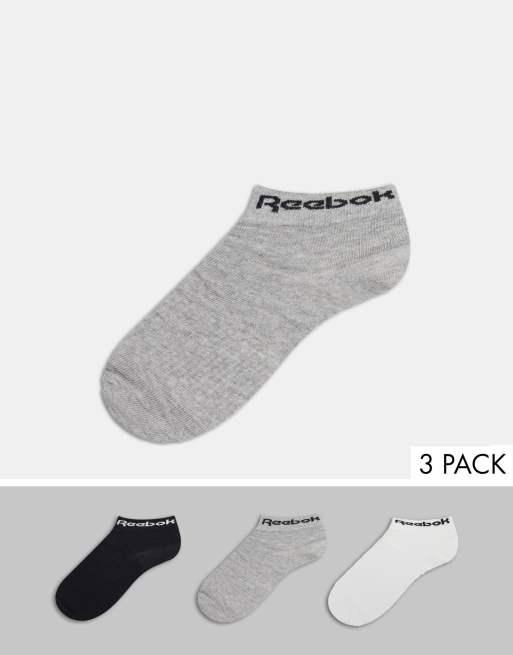 Pack de 3 pares de calcetines tobilleros multicolores de Reebok Training