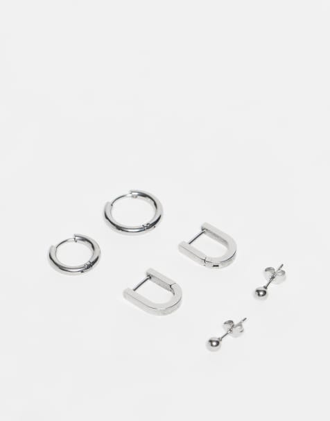 Pack de 3 pares de pendientes de acero inoxidable de Lost Souls - view 1