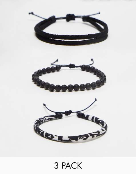 Pulseras de Hombre | de Plata y Cuero de Hombre | ASOS