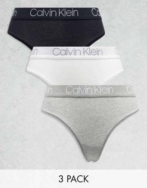 Pack de 3 tangas de varios colores de talle alto Body Cotton de Calvin Klein Body