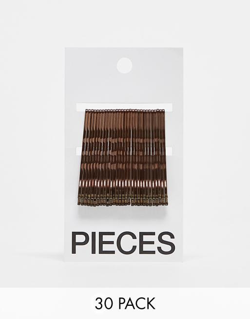 Pack de 30 horquillas color bronce de Pieces