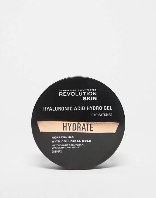 Pack de 30 pares de parches de gel para contorno de ojos con ácido hialurónico Hydro Gel de Revolution Skincare