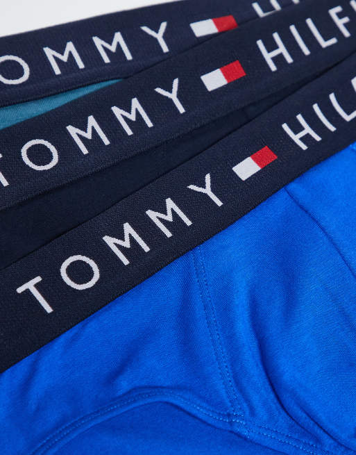 Pack de 3 braguitas de color azul marino, verde y azul Original de Tommy Hilfiger, 2 de 3