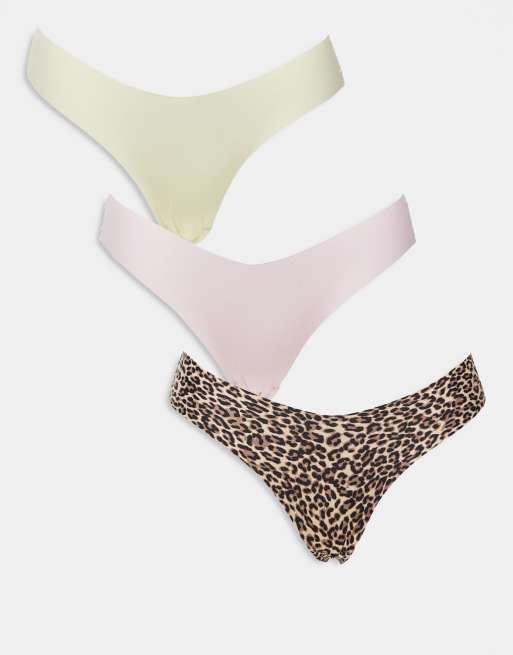 Pack de 3 braguitas invisibles tipo tanga de Cotton On