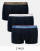 Pack de 3 calzoncillos azul marino con cinturillas de colores Premium Essentials de Tommy Hilfiger