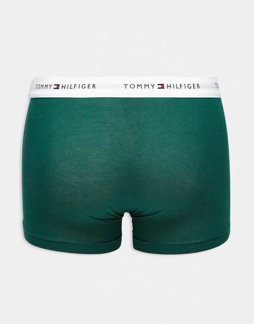 Pack de 3 calzoncillos básicos de color verde, azul marino y azul Signature Cotton Essentials de Tommy Hilfiger, 3 de 3