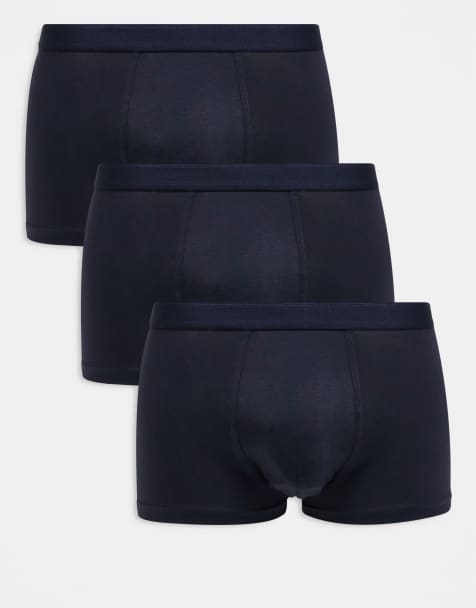 Pack de 3 calzoncillos bóxer azul oscuro de tejido rico en algodón premium de ARKET - view 1