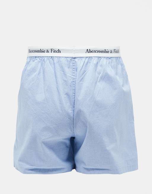 Pack de 3 calzoncillos bóxer azules a cuadros de Abercrombie & Fitch , 2 de 4