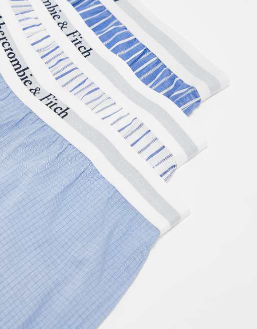 Pack de 3 calzoncillos bóxer azules a cuadros de Abercrombie & Fitch , 3 de 4