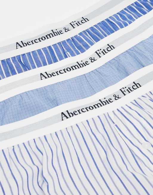Pack de 3 calzoncillos bóxer azules a cuadros de Abercrombie & Fitch , 4 de 4