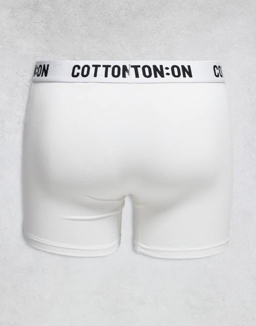 Pack de 3 calzoncillos bóxer de color gris claro jaspeado, azul marino y blanco de Cotton On , 2 de 3